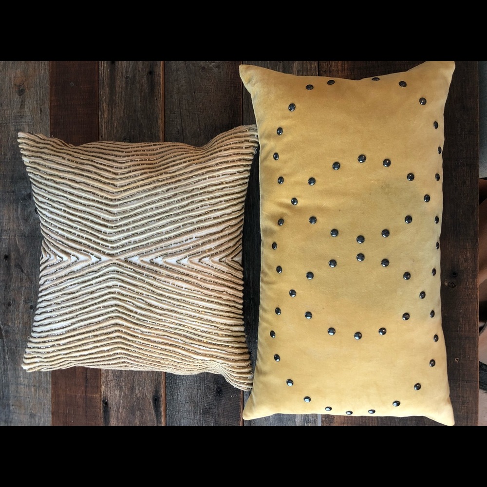 West Elm throw pillows